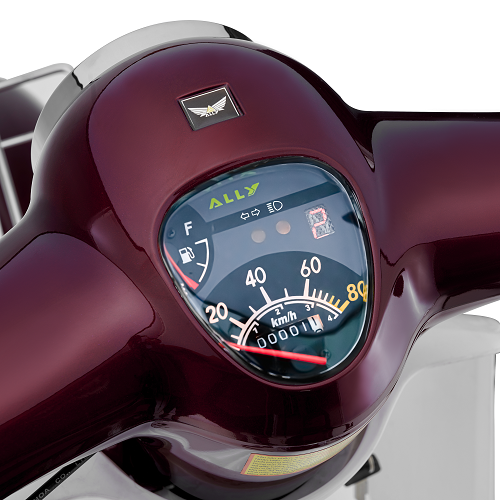 Xe máy 50cc ALLY New 50SE trang bị đồng hồ ứng dụng công nghệ hiện đại 