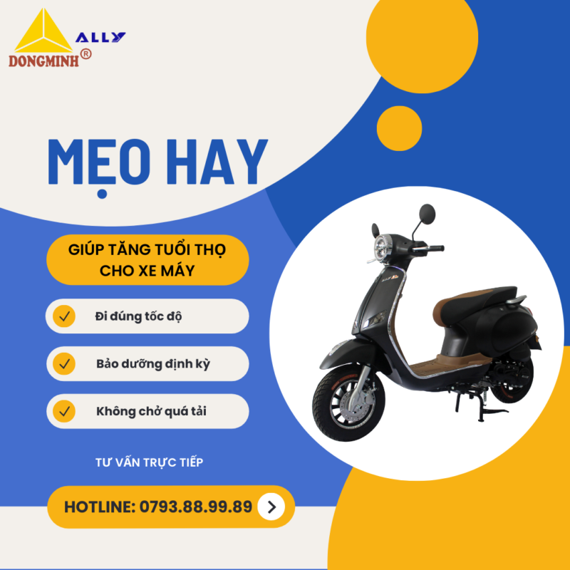 Những mẹo hay giúp tăng tuổi thọ cho xe máy 50cc