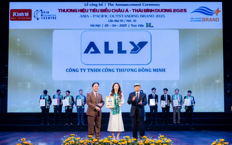 ALLY ĐƯỢC VINH DANH TOP 10 THƯƠNG HIỆU TIÊU BIỂU CHÂU Á – THÁI BÌNH DƯƠNG 2025